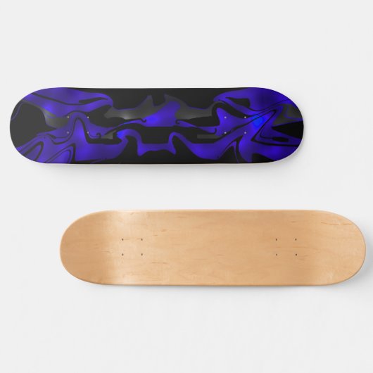 Skateboard Blue Glow (Horizontaal)