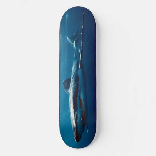 Skateboard Blue Shark Predator. (Voorkant)