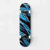 Skateboard-Blue Waves Persoonlijk Skateboard (Voorkant)