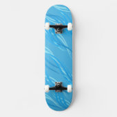 Skateboard-Blue Waves Persoonlijk Skateboard (Voorkant)