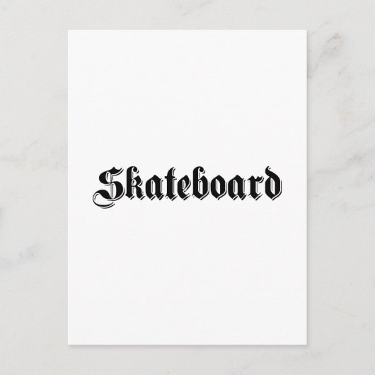 Skateboard Briefkaart (Voorkant)