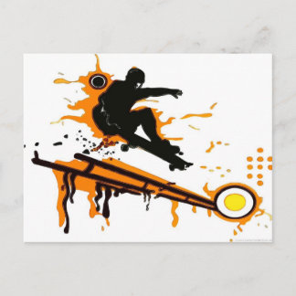 skateboard briefkaart