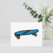 Skateboard Briefkaart (Staand voorkant)