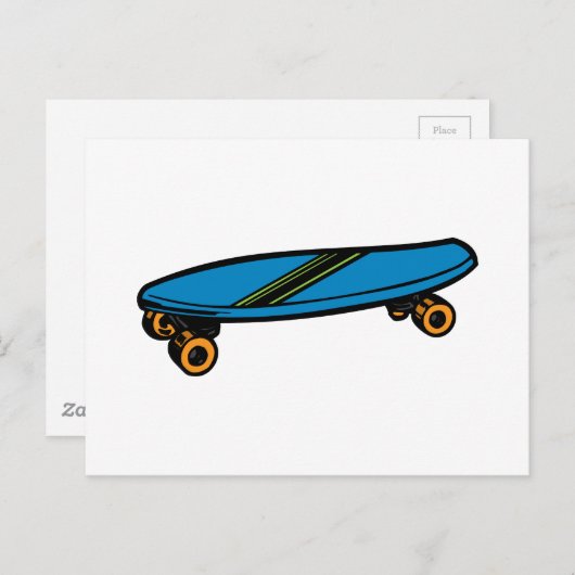Skateboard Briefkaart (Voorkant / Achterkant)