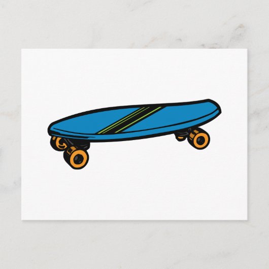 Skateboard Briefkaart (Voorkant)