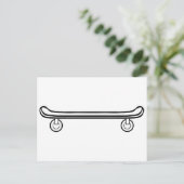 Skateboard Briefkaart (Staand voorkant)