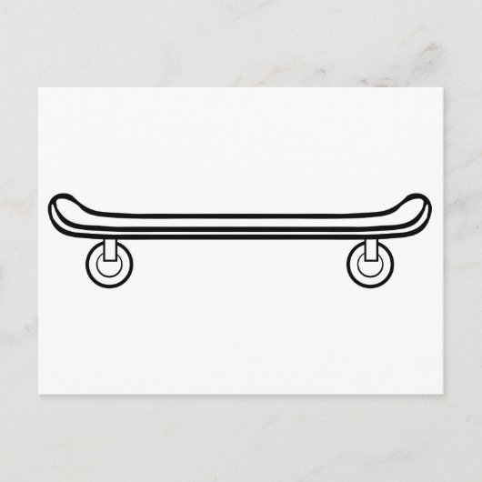 Skateboard Briefkaart (Voorkant)