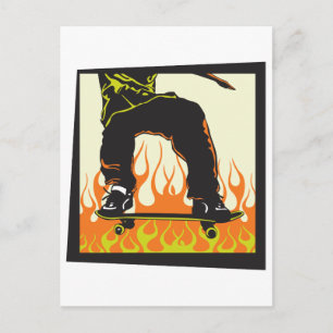 Skateboard Briefkaart