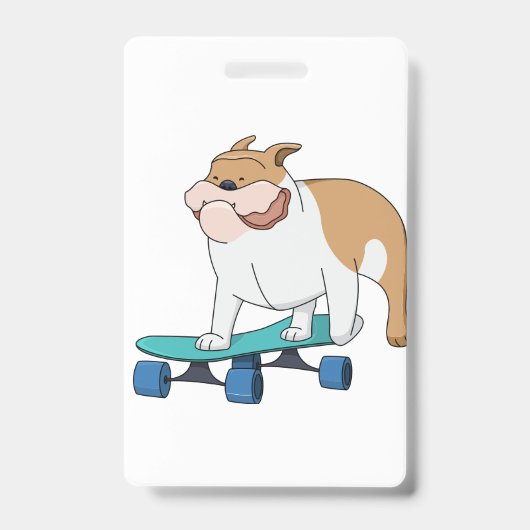 skateboard bulldog badge (Voorzijde)