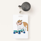 skateboard bulldog badge (Voorkant met intrekbare)
