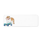 skateboard bulldog etiket (Voorkant)