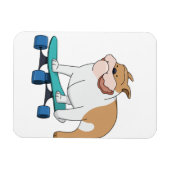 skateboard bulldog magneet (Horizontaal)