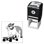 skateboard bulldog  zelfinktende stempel (In situ)