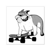 skateboard bulldog  zelfinktende stempel (Design)