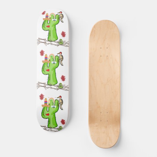 Skateboard Cactus Bird (Voorkant)