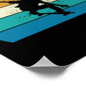 Skateboard Cadeau - Vintage Skateboarder Poster (Hoek)
