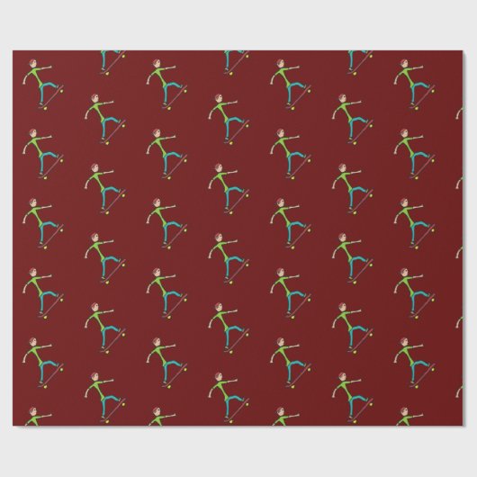 Skateboard Cadeaupapier (Vlak)