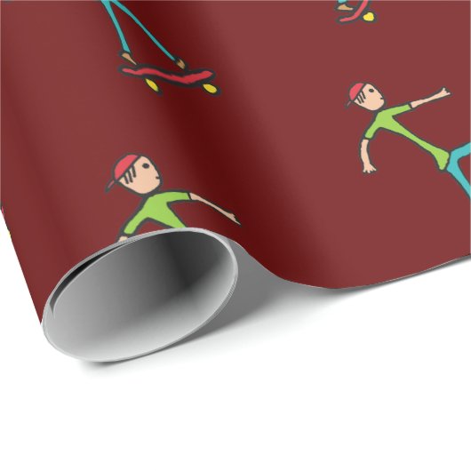 Skateboard Cadeaupapier (Rol Hoek)