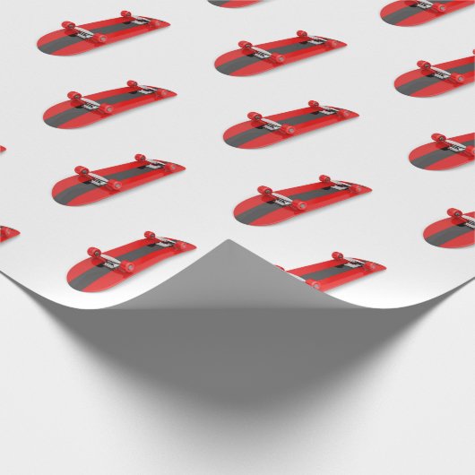 Skateboard Cadeaupapier (Hoek)