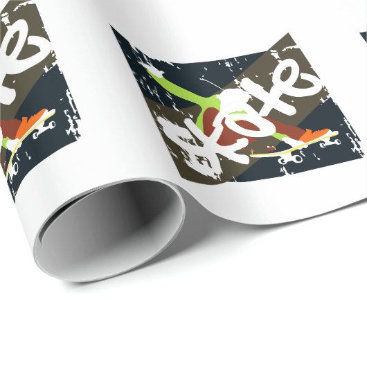  skateboard cadeaupapier (Rol Hoek)
