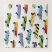 Skateboard Cartoon. Legpuzzel (Horizontaal)