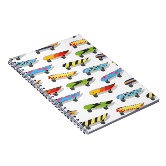 Skateboard Cartoon. Notitieboek (Rechterzijde)