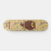Skateboard Cartoon Owl Deck (Horizontaal)