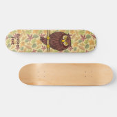 Skateboard Cartoon Owl Deck (Horizontaal)