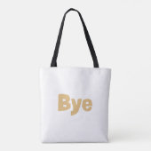 Skateboard Cat Bye Tote Bag (Achterkant)