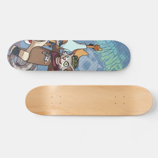 Skateboard Cats Skater Catnip Graffiti Cartoon (Horizontaal)