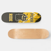 Skateboard Chat Black Purr Ride (Horizontaal)