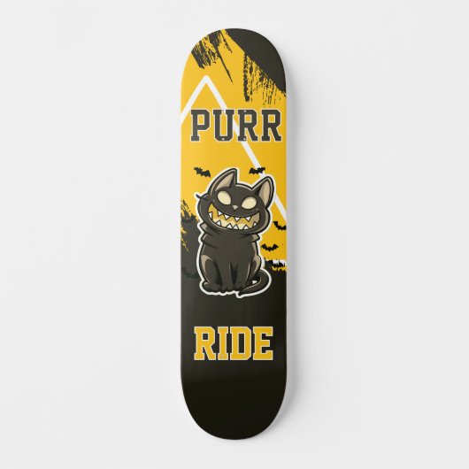 Skateboard Chat Black Purr Ride (Voorkant)