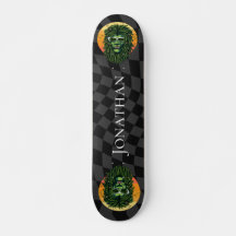 Skateboard Checkerboard Hippy Lion King