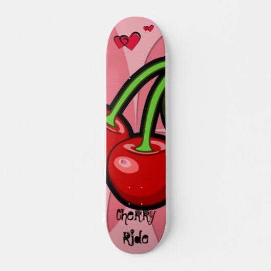 Skateboard "Cherry Ride" (Voorkant)