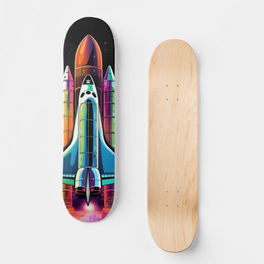 Skateboard Cohete lanzado al espacio (Voorkant)