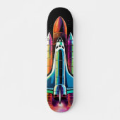Skateboard Cohete lanzado al espacio (Voorkant)