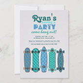 Skateboard Collectie Uitnodiging (Voorkant)