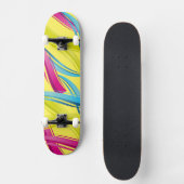 Skateboard-Colorful Waves Skateboard-deck Persoonlijk Skateboard (Voorkant)