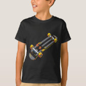 Skateboard Comic Style Skateboarding Fan  T-shirt (Voorkant)