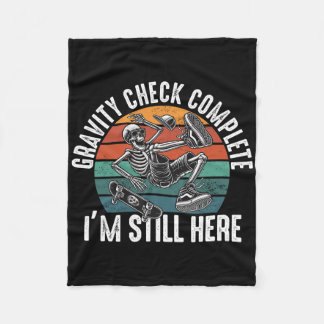 Skateboard Crash Accident Survivor Get Well Skateb Fleece Deken
