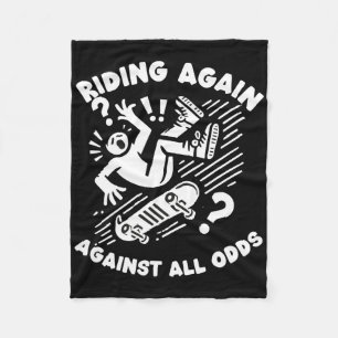 Skateboard Crash Ongeval Overlevende Beterschap Sk Fleece Deken