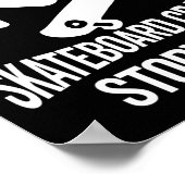Skateboard Crash Ongeval Overlevende Beterschap Sk Poster (Hoek)