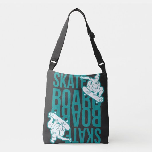 skateboard crossbody tas (Voorkant)