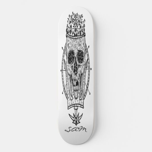 skateboard Custom Skeleton Nautical King (Voorkant)