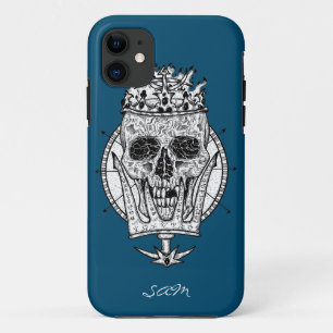 skateboard Custom Skeleton Nautical King Case-Mate iPhone Case