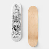 skateboard Custom Skeleton Nautical Pirate King (Voorkant)