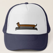 Skateboard dachshund pet/pet trucker pet (Voorkant)