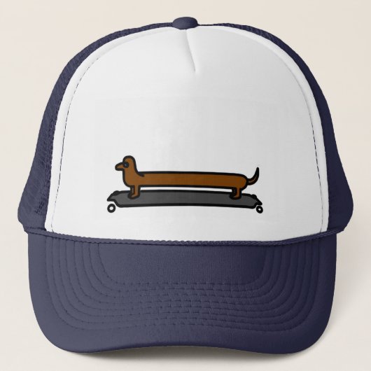 Skateboard dachshund pet/pet trucker pet (Voorkant)