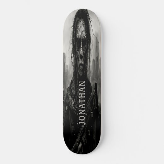 Skateboard Dark Frightening Zombie Warrior (Voorkant)