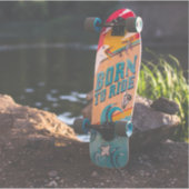 Skateboard dat aan de rand wordt geboren sticker (Voorkant)